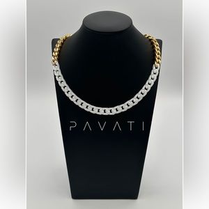 Chain necklace gold white women’s jewelry